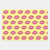 Roze glitter Lips Inpakpapier Vel (Voorkant)