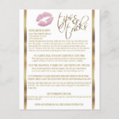 Roze Glitter 💋 Lipsense Senegence Instructies Flyer (Achterkant)