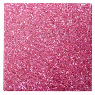 Roze Glitter Look, Tegeltje