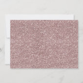 Roze Glitter Meisjes Baby Sprinkles Baby shower Kaart (Achterkant)