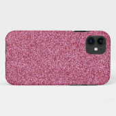 Roze glitter mousserend Case-Mate iPhone case (Achterkant (horizontaal))