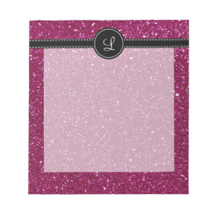Roze glitter notitieblok