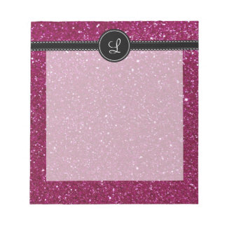 Roze glitter notitieblok
