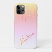 Roze Glitter Ombré Glam Sparkles Case-Mate iPhone Case (Achterkant)