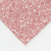 Roze Glitter Personalized Throw Blanket Fleece Deken (Hoek)