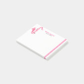 Roze Glitter Saxofoon Muziek Leraar Sjabloon Post-it® Notes (Schuin)