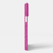 Roze Glitter Script Modern iPhone Case iPhone Hoesje (Rechterkant)