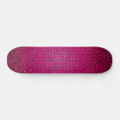 Roze Glitter Sequin Disco Glitz Comp Skateboard (Horizontaal)