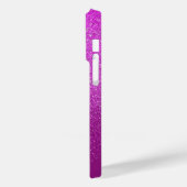 Roze Glitter Shimmer Gepersonaliseerde Telefoonhoe Case-Mate iPhone Case (Achterkant / Links)