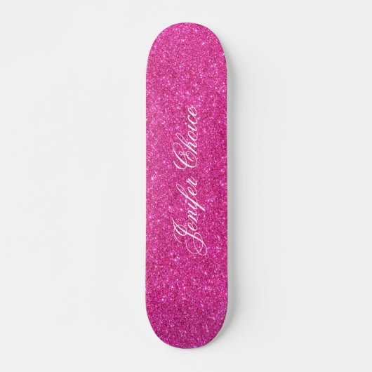Roze glitter skateboard (Voorkant)