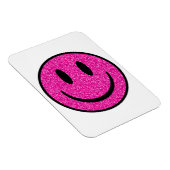 Roze Glitter Smile Face Magneet (Rechterzijde)