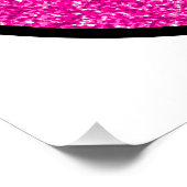 Roze Glitter Smile Face Perfect Poster (Hoek)