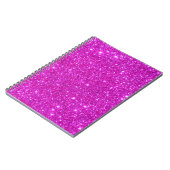 Roze glitter Sparkle  Design Notitieboek (Linkerzijde)