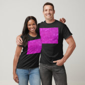 Roze glitter Sparkle Design T-shirt (Unisex)