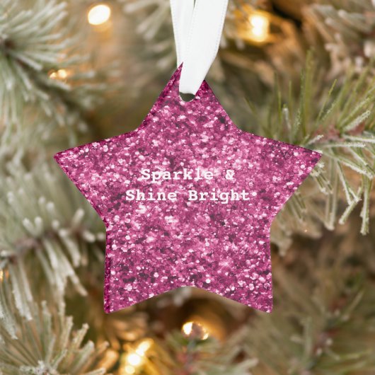 Roze Glitter Sparkle Ornament (Boom)