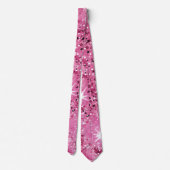 Roze Glitter Sparkle Stropdas (Achterkant)