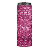 Roze Glitter Sparkle Thermosbeker (Achterkant)