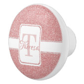 Roze Glitter Speciaal Keramisch Pull Keramische Knop (Rechts)