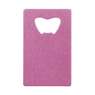 Roze glitter, sprankeling, glitter achtergrond kredietkaart flessenopener