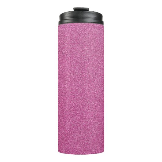 Roze glitter, sprankeling, glitter achtergrond thermosbeker (Voorkant)