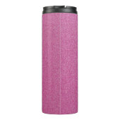 Roze glitter, sprankeling, glitter achtergrond thermosbeker (Achterkant)