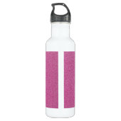 Roze glitter, sprankeling, glitter achtergrond waterfles (Achterkant)
