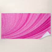 Roze glitter strandlaken (Voorkant)