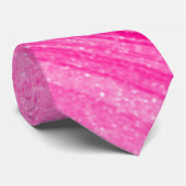 Roze glitter stropdas (Opgerold)