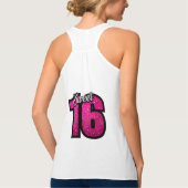 Roze glitter tanktop (Achterkant)