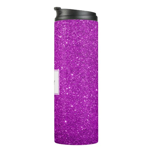 Roze glitter thermosbeker (Geroteerd rechts)