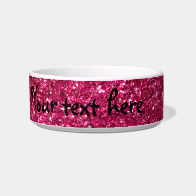 Roze glitter voerbakje (Links)