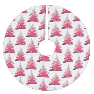 Roze Glitterbomen Kerstboom Kleed Rok