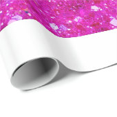 Roze glitterpapier cadeaupapier (Rol Hoek)
