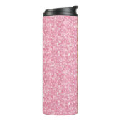 Roze glitterpatroon thermosbeker (Gedraaid links)