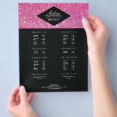 Roze Glitters en Glamour Schoonheid Grote Flyer (Hand)