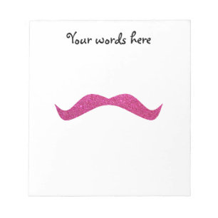 Roze glittersnor notitieblok