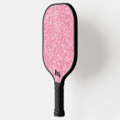 Roze glittertextuur afbeelding pickleball paddle (Links)