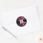Roze Glittery Leopard Cheetah Animal Print Safari Ronde Sticker (Envelop)