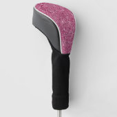 Roze Glitz Glitter Golfheadcover (Schuin)