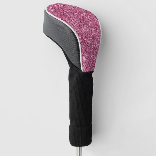 Roze Glitz Glitter Golfheadcover (Schuin)