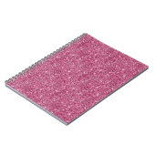 Roze Glitz Glitter Notitieboek (Linkerzijde)