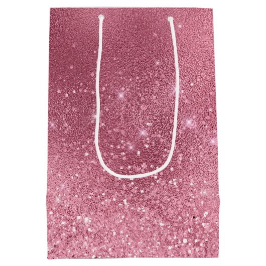 Roze Glitz Medium Cadeauzakje (Achterkant)