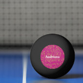 Roze Glitzy Gold Sparkle Confetti Stippen Pingpongballen (Net)