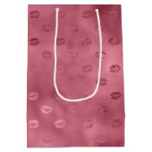 Roze Glitzy Lips Medium Cadeauzakje (Achterkant)