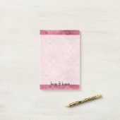 Roze Glitzy Lips Post-it® Notes (Op bureau)