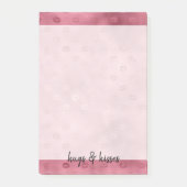 Roze Glitzy Lips Post-it® Notes (Voorkant)