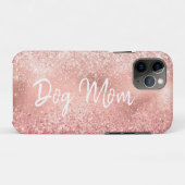 Roze Glitzy Sparkle Glitter Dog Mam Case-Mate iPhone Case (Achterkant (horizontaal))