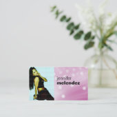 Roze gloed Visitekaartje (Staand voorkant)