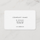 Roze gloeilamp en diagonale strips visitekaartje (Achterkant)