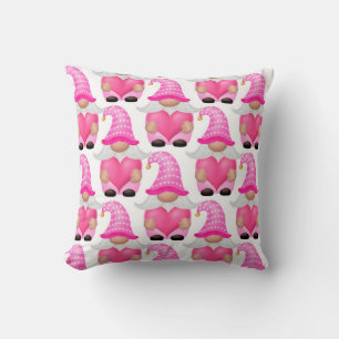 Roze Gnome Bos Scandinavisch Schattig Schattig Kussen